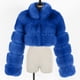thumbnail image 5 of Abrigo de Piel Sintética Para Mujer Chaqueta Cálida Invierno Sólido Cuello en V Prendas de Abrigo Odeerbi  ODB178530, 5 of 5