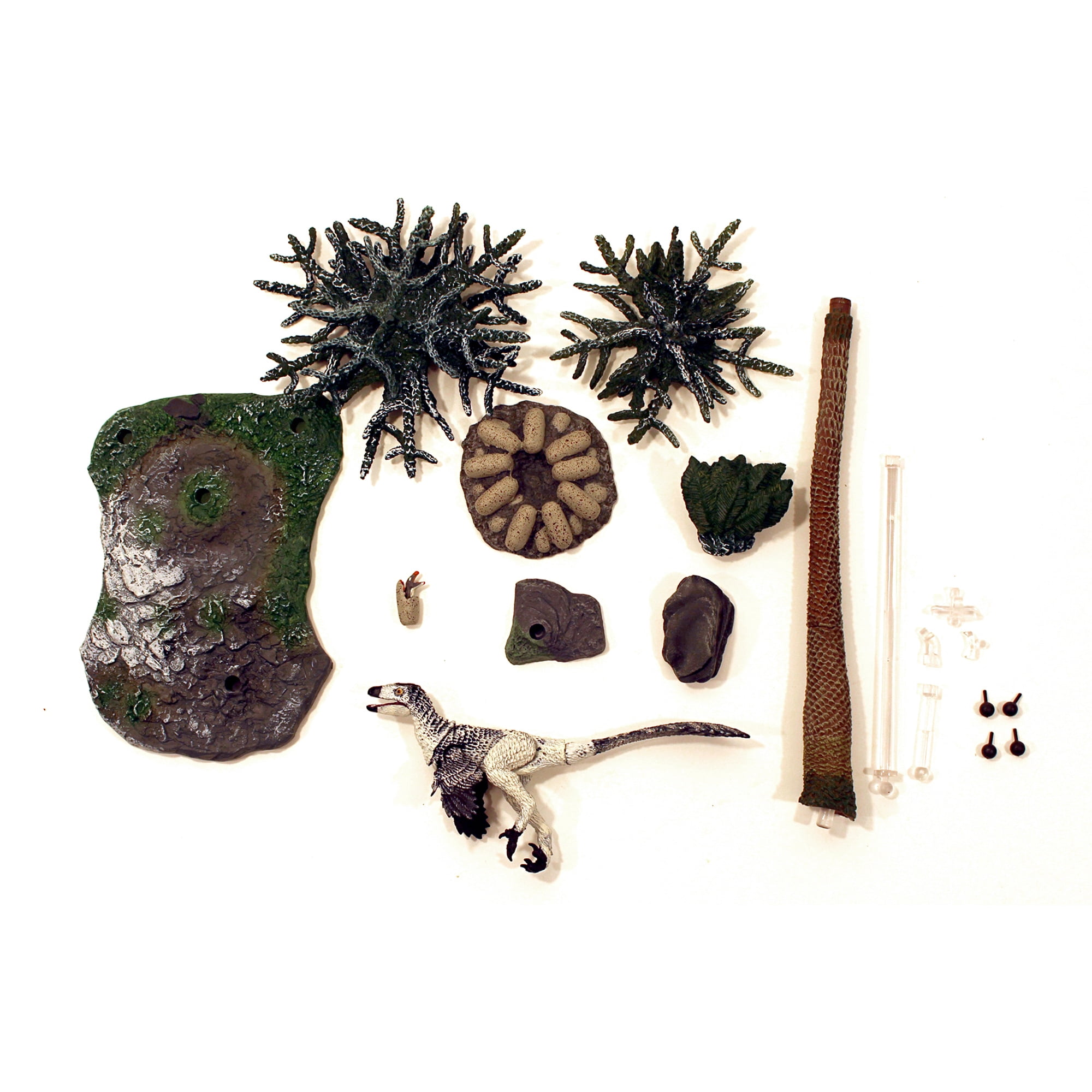 Beasts Of The Mesozoic: Accessory Pack: Mountains Environment With Troodon F. Juvenile - 1/6th Scale Dinosaur Action Figure Set, Hand-Painted