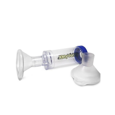 KittyVanity Feline Aerosol Chamber with Two Silicone Mask (S/M) Inhaler Asthma Bridge For Cats