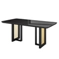 thumbnail image 6 of Tecnhi Home Modern 6 Seater Dining Table with Gold Accents, Black & Gold, 6 of 8