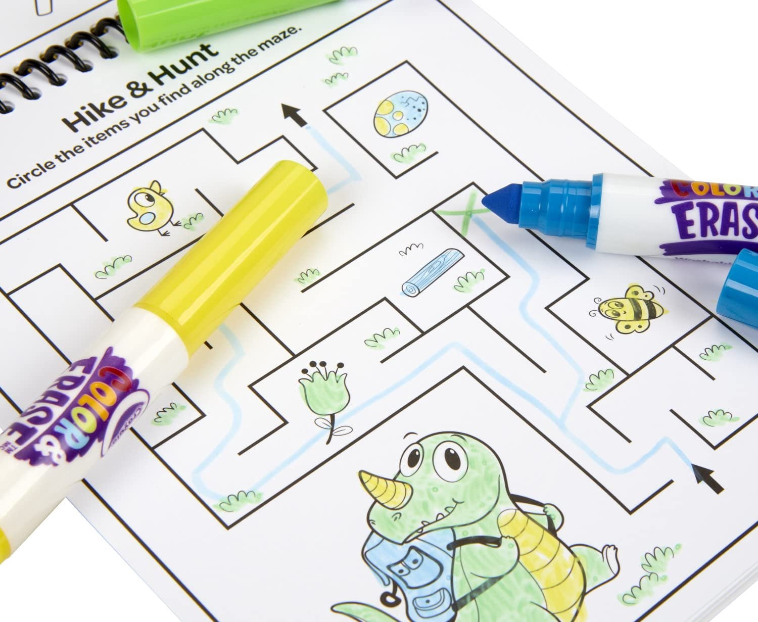 Mess Free Coloring Book Crayola Color Erase Mat, Travel Coloring