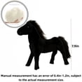 thumbnail image 3 of Bulk Simulation Solid Color Horse Plush Toys Stuffed Animal Doll Soft Realistic Horse Toy Kids Birthday Gift Home Decor, 3 of 4