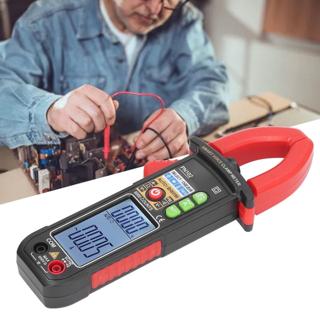 Pinza Amperimétrica, 6 V A 600 V, Multímetro De Larga Vida útil, Probador, Transmisión De Voz, Inducción De Voltaje NCV, Fácil De Medir Para Electricistas Para Uso Industrial
