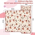 thumbnail image 5 of Beige Christmas Santa Pattern Toddler Nap Mats for Kids Preschool,50"x20" Sleeping Mat Bag or Kids,Toddler Sleeping Bag,Toddler Nap Mat or Daycare, 5 of 6