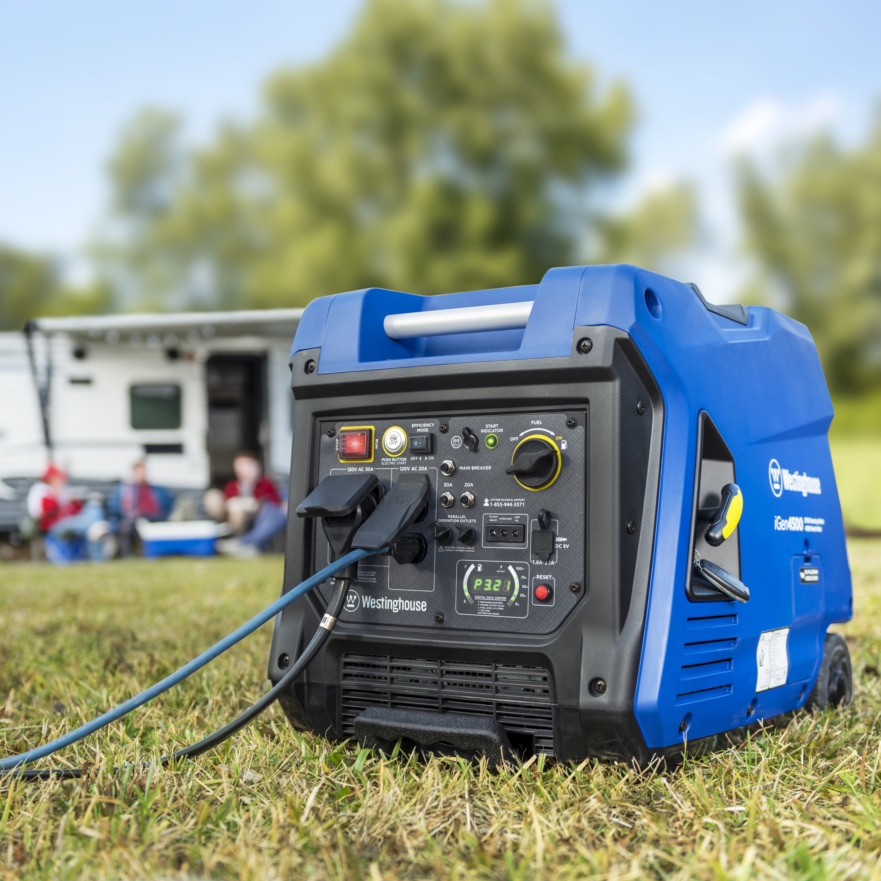 Westinghouse igen4500df 3700w dual fuel sale electric start portable inverter generator