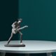 thumbnail image 5 of Rock band Player resina estatua tabletop ornament, cantante instrumentos musicales escultura Oficina de la escultura Decoración para para el - Guitarra electric Baoblaze Escultura de escritorio, 5 of 7