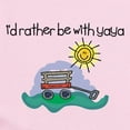 thumbnail image 2 of CafePress - I'd Rather Be With Yaya Baby Onesie - Baby Light Bodysuit, Size Newborn - 24 Months, 2 of 4