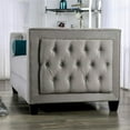thumbnail image 3 of Furniture of America Youngquist Transitional Fabric Upholstered Sofa in Gray, 3 of 7
