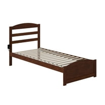 Mountain Platform Bed - Twin XL - Solid Wood Frame - Headboard, Slats & Rails Included - Modern Design