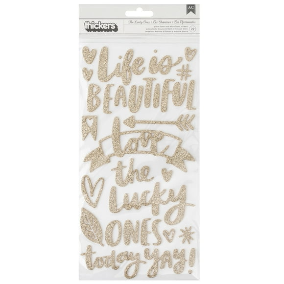 Gold Letter Stickers