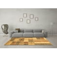 thumbnail image 3 of Ahgly Company Indoor Rectangle Patchwork Brown Transitional Area Rugs, 7' x 9', 3 of 4