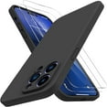 thumbnail image 1 of Designed for  14 Pro Max Case  with 2 Pack Screen Protectors [Upgraded Enhanced Camera Protection] Shockproof Liquid Silicone Case with Microfiber Lining 6.7 inch(Chocolate), 1 of 16