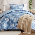 thumbnail image 4 of Mainstays Blurred Rose 2-Piece Blue Comforter Set, Twin/Twin XL, 4 of 9