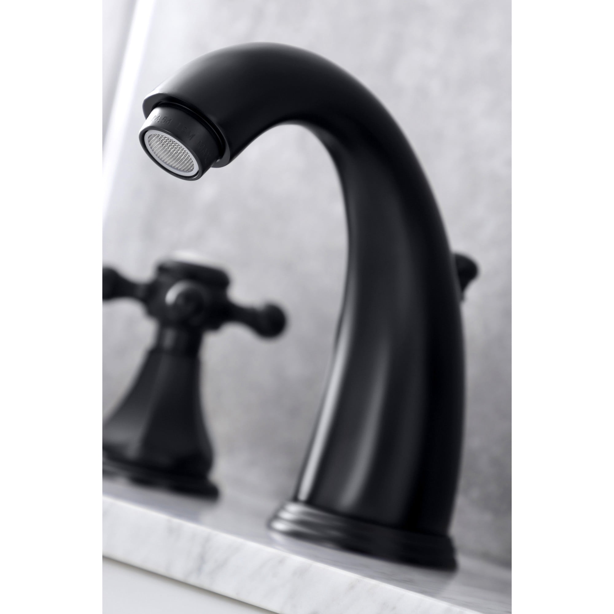 Kingston Brass KB4980BX Metropolitan Widespread Bathroom Faucet with Pop-Up Drain, Matte Black
