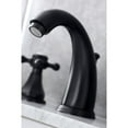 thumbnail image 4 of Kingston Brass KB4980BX Metropolitan Widespread Bathroom Faucet with Pop-Up Drain, Matte Black, 4 of 8