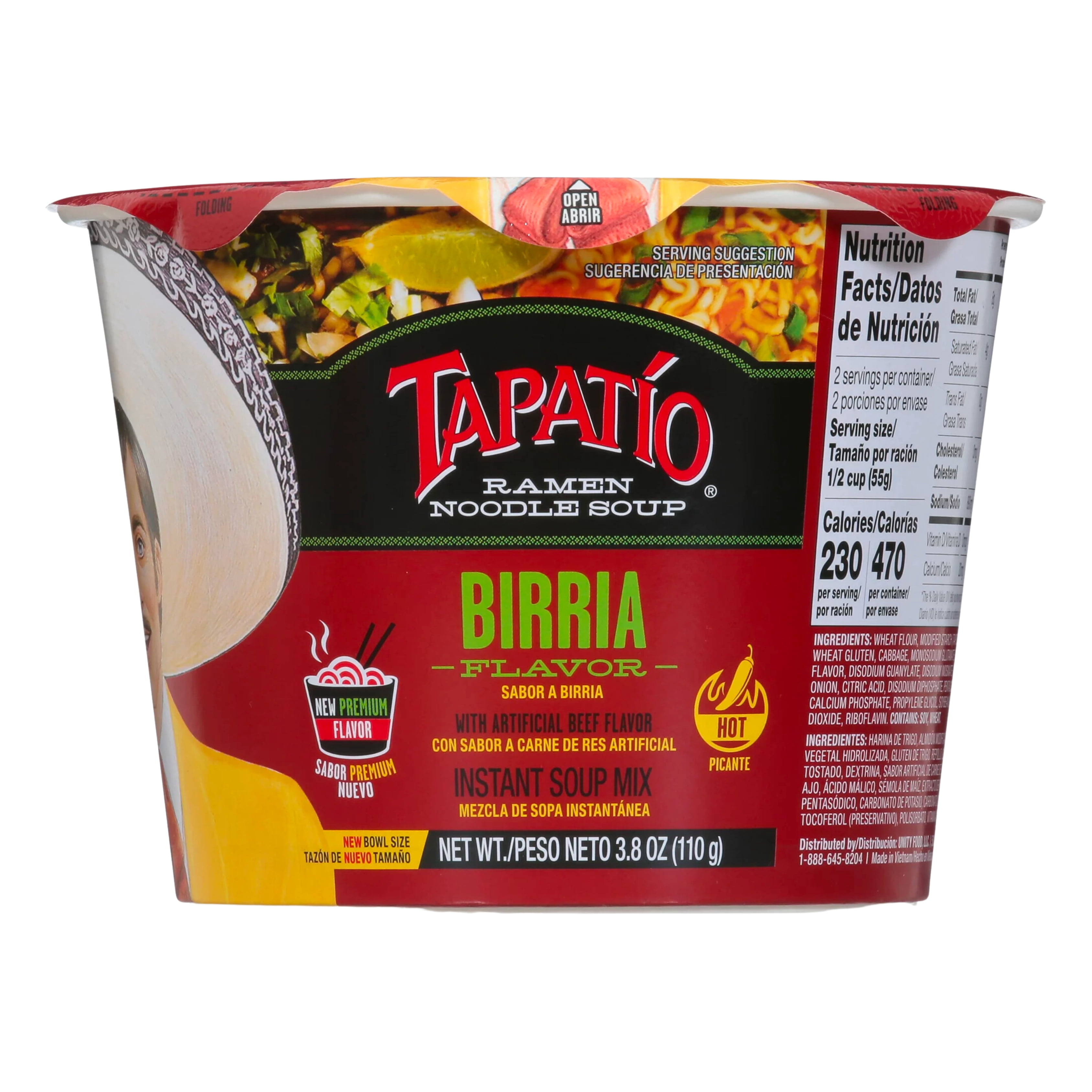 Tapatio Ramen Noodle Soup, Birria Flavor (3.8 oz., Pack of 6)