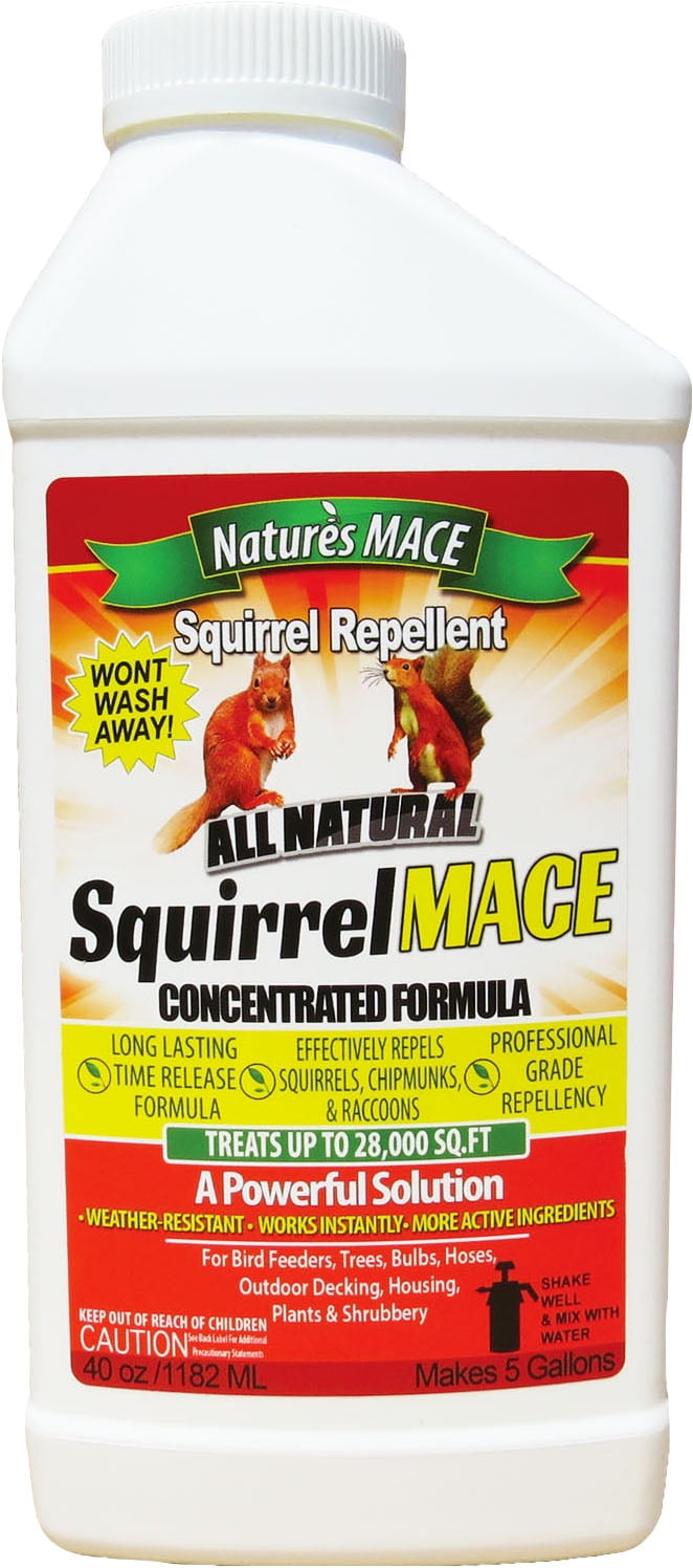 Nature's Mace 40 Oz Squirrel Repellent Animal Deterrent Concentrate