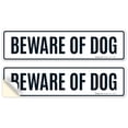 thumbnail image 1 of Beware Of Dog Sign, Rectangle Black Text Sign,, 1 of 8