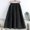 Black, variant on LEBONYARD Sheer Skirt with Pockets,Woman Temperament High Waist Solid Color Joining Pocket-Line Skirt Khaki Free Size