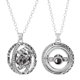 thumbnail image 4 of 'Te amo' en 100 idiomas Joyas con proyección de estrellas para mujeres y hombres Collar astronómico giratorio de 360°, 4 of 8