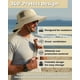 thumbnail image 2 of Sombrero de Sol Tirrinia de Ala Ancha para Pesca, Safari y Senderismo, Color Tan, 2 of 6