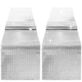 thumbnail image 2 of 2 Pieces Polyester Table Runner Solid Color Glossy Disco Table Runner Themed Home Restaurant Dining Table Flag Decor Ornament Silver White, 2 of 9