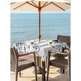 thumbnail image 3 of Outdoor Tablecloths with Umbrella Hole & Zipper, Farmhouse 54x54 Inch Square Tablecloths, Blue Country Texas Star Vintage Berries Wooden Waterproof Table Cloth, Patio/Pool/Picnic Table Covers, 3 of 8