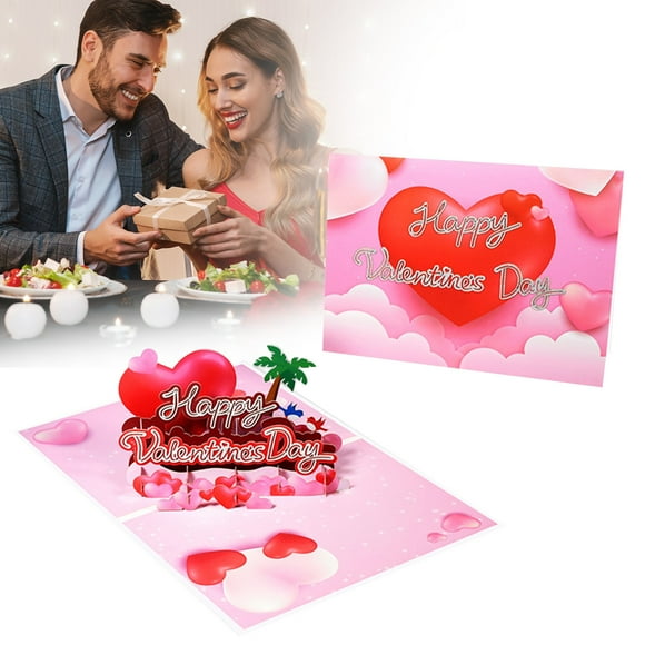 Valentines Day Gifts For Him 3D Happy Valentines Day Card 3D Valentine Greeting Cards Displayable Valentine's Cards Card Love Cards For Her Anniversary Card