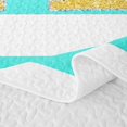 thumbnail image 5 of Erosebridal Bowknot Initial H Twin Quilt Set for Girls, Abstract Ombre Twin Coverlet Set, 2-Piece, 5 of 7