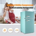 thumbnail image 3 of Compact Refrigerator WANAI 3.5 Cu.ft 2 Door Mini Refrigerator Adjustable Glass Shelves Refrigerator Removable Shelves, 3 of 7