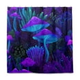 thumbnail image 2 of Yayeee Shower Curtain with Hooks 72"x72" Waterproof Fabric Bathroom Hanging Decor, Night Mushrooms Pattern, 2 of 5