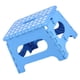 thumbnail image 4 of Naiovety Taburete de plástico, silla plegable de punto portátil para adultos, taburete plegable de punto portátil alto, baño, hogar, niños, Almacenamiento y organización del hogar azul zafiro, 4 of 6