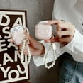 thumbnail image 4 of OTOPO Cute Glitter Airpod 4 Case with Cleaner Pen, Shell Pattern Airpods iPod 4th Generation Cover Protective Skin Girl Women with Luxury Pearl Keychain, Pink, 4 of 8