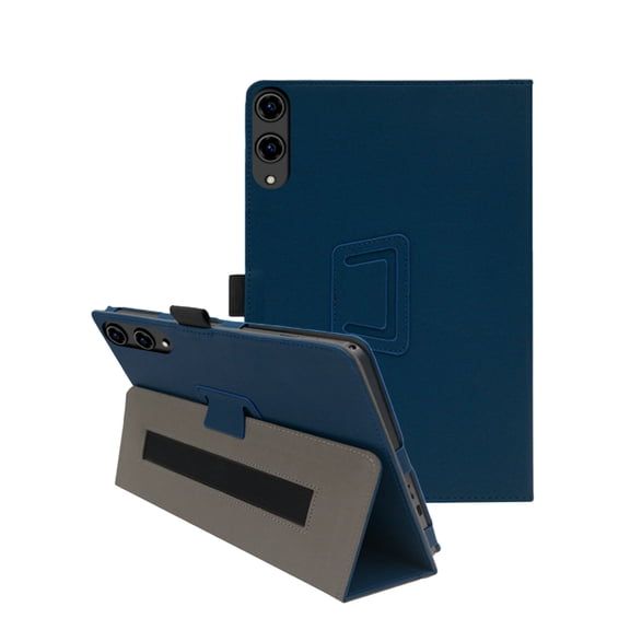 HYRACPO Protective Case for TECLAST T65 13.4” Tablet, PU Leather Flip Folio Cover with Hand Strap, Anti-Fingerprint, Lightweight & Slim Shockproof Shell-Blue