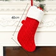 thumbnail image 3 of Christmas Stockings Warm Knit Christmas Socks With Plush Ball Christmas Decorations Classic New Year Socks, 3 of 7