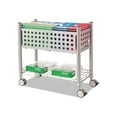 thumbnail image 6 of Vertiflex Open Top Rolling File Cart 4 Casters - Steel - x 28.3" Width x 13.8" Depth x 28.3" Height - Gray - 1 Each, 6 of 6