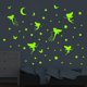 thumbnail image 1 of 4 Pack Stars and Moon Wall Stickers, Fluorescence Stickers Glow in The Dark, Wall Stickers for Bedrooms Boys Girls, Fairy Elf Luminous Stickers Wall A, 1 of 4