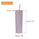 thumbnail image 2 of Vaso Flaco Unique Bargains 16Oz Acrílico Púrpura Intenso Doble Pared, 2 of 6