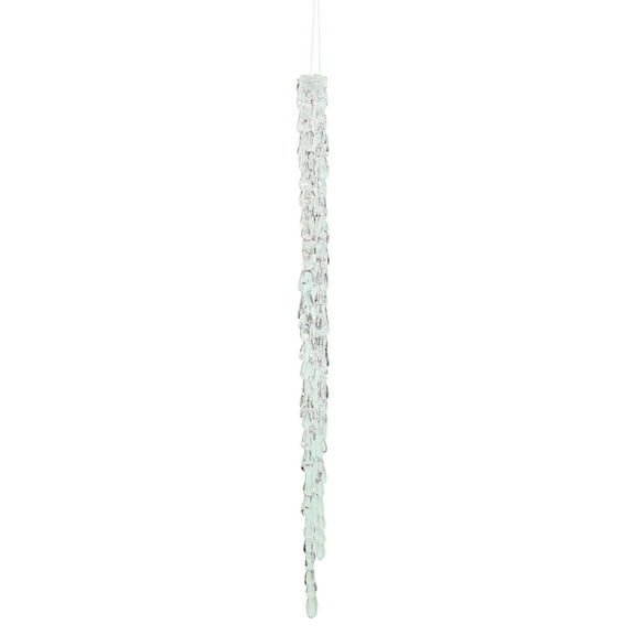 Vickerman 18" Clear Acrylic Icicle Christmas Ornament. 4 per box.