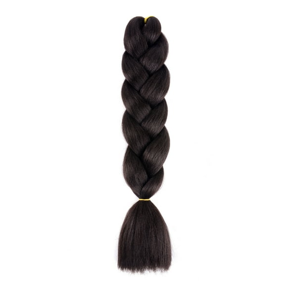 Xiao Hua crochet braided hair, 3PC 23.6 inch long heat-resistant braided hair extensions, twisted crochet braided pre stretched knotless braided DIY styling braided hair products, B03