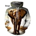 thumbnail image 3 of Sudadera con capucha 3D con estampado de elefante para hombre y mujer, ropa de calle informal de gran tamaño, jersey de manga larga, sudaderas con capucha de animales, XS-6XL, nueva moda de 2023, 3 of 5