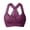 Wine, variant on felwors Women's Plus Size Lace Bra Removable Padded Sexy Racerback Breathable Bralette Plus Size Sports Bras (Wine, S)