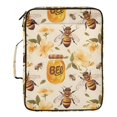 thumbnail image 2 of Haosy Accordion File Organizer Zipper Binder 500 Sheet 6-Tab Expanding File Folder Multi-Pocket 1.2 Inch 3 Ring Bees and Honey, 2 of 7