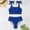 Blue, variant on New summer arrivals UTSJKR Women's High Waisted Bikini Sets Adjustable Strap Square Neck Swimsuits Modest Cheeky 2 Piece Bathing Suits Blue L
