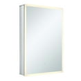 thumbnail image 5 of Fine Fixtures Mirrored Aluminum Bathroom Medicine Cabinet with LED lights Left Hand Door 20x30, 5 of 13