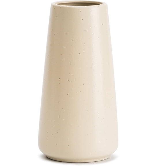 Big Beige Ceramic Vase Minimalist Modern Home Decor