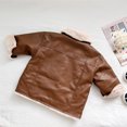 thumbnail image 3 of Vedolay Girl's Tops Kids Hooded Coat Lightweight Winter Thicken Warm Jacket,Coffee 6-12 Months, 3 of 5