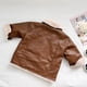 thumbnail image 4 of Gibobby Chamarra de forro polar para niños y niñasRopa de invierno para Niños Niñas Niños Abrigo de cuero Guapo Locomotora Ocio Chaqueta de cuero Abrigo(Café, 12-18 Meses), 4 of 5