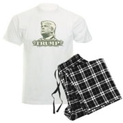 CafePress - Donald Trump Dollar Bill Men's Light Pajamas - Men's Light Loose Fit Cotton Pajama Set