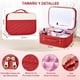 thumbnail image 3 of Cosmetiquera de Maquillaje con Espejo LED 3 Modes, Estuche Portátil de Maquillaje con Bolsa para Brochas, Neceser de Viaje con Divisores Desmontables, Organizador Accesorios Belleza para Mujer, 3 of 4